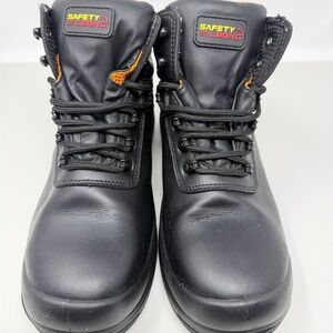 Sz 9 Steel Toe Work Boots for Men, NonSlip,Puncture Resistant Construction Boots